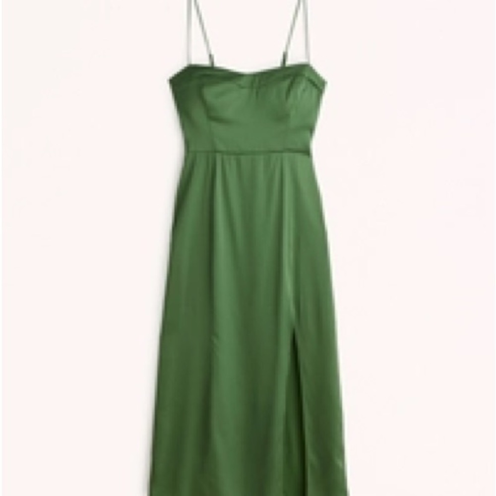 Abercrombie & Fitch Green Spaghetti Strap Sundress